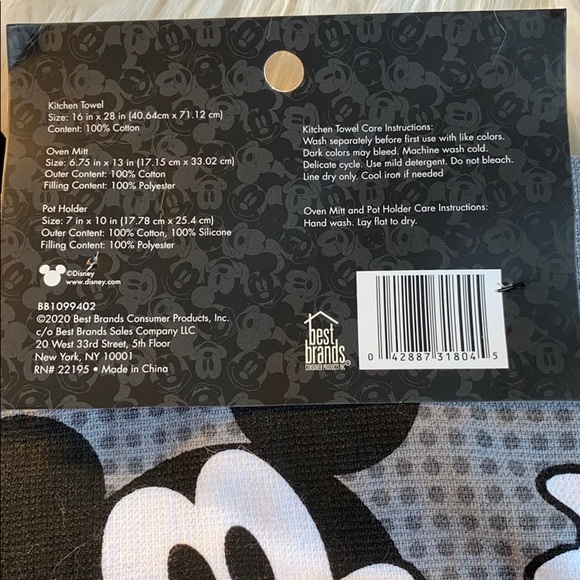 Disney Mickey Mouse 3 Piece Kitchen Set NWT - Picture 6 of 6